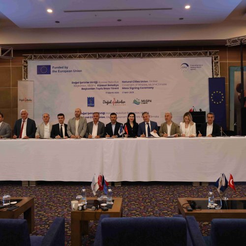 Kuşadasi mass signing GCoM, MLGP4Climate ceremony, 2025-05-17